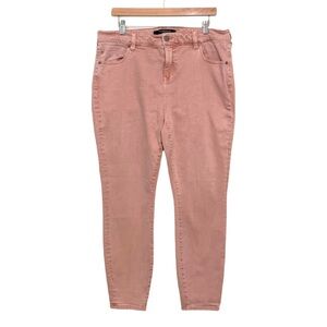 Liverpool Ankle Skinny Jeans Size 16W Mauve Blush Comfort Stretch